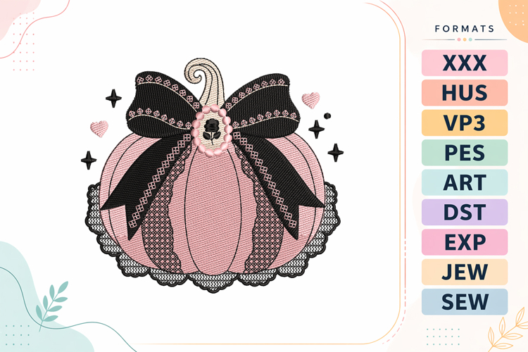 Bow Embroidery Designs Image 16