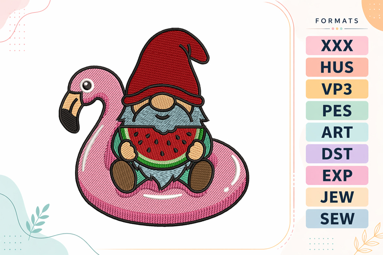 Gnome Embroidery Designs Image 10