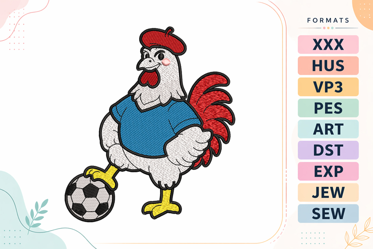 Football Embroidery Design Image 8