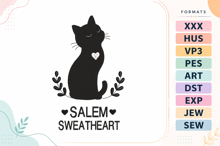 Cat Embroidery Designs Image 10