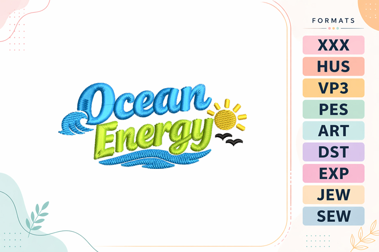 Ocean Embroidery Designs Image 3