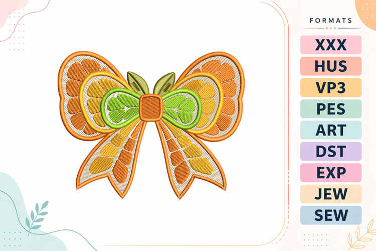 Bow Embroidery Designs Image 7