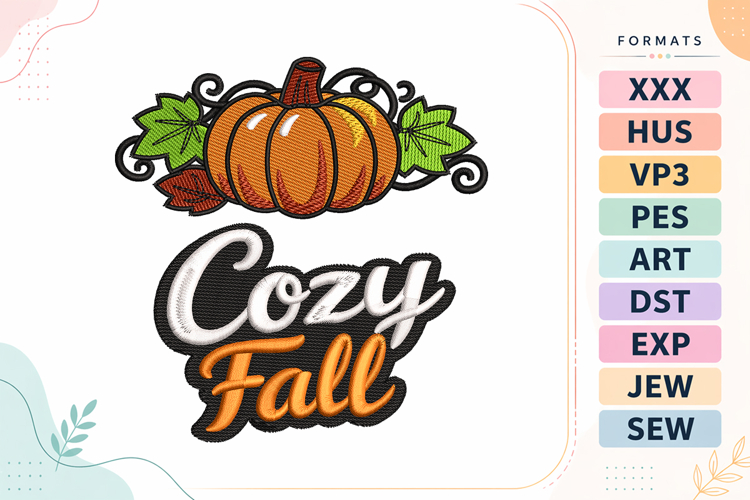 Leaves Embroidery Designs Image 6