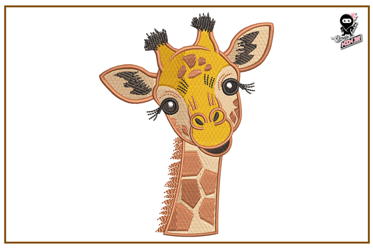 Giraffe | Cute Animal Embroidery Design