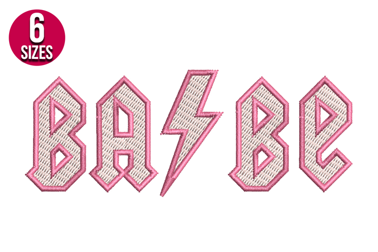 Babe machine embroidery design - 6 sizes
