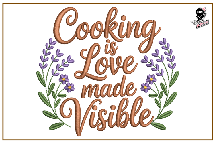 Cooking Quote | Kitchen Embroidery Design