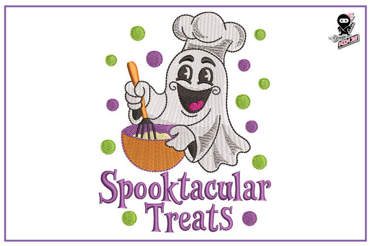 Spooktacular Treats| Halloween Embroidery Design