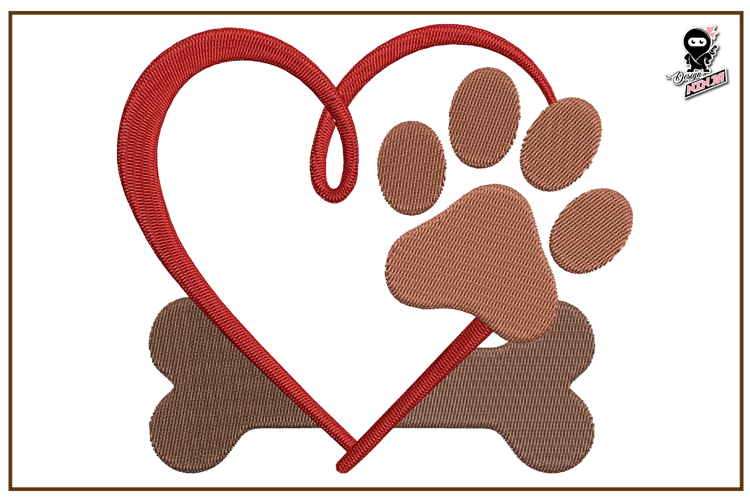 Dog Logo | Pet memorial Embroidery Design