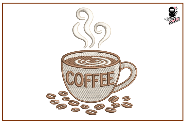 Coffee Mug | Morning Embroidery Design