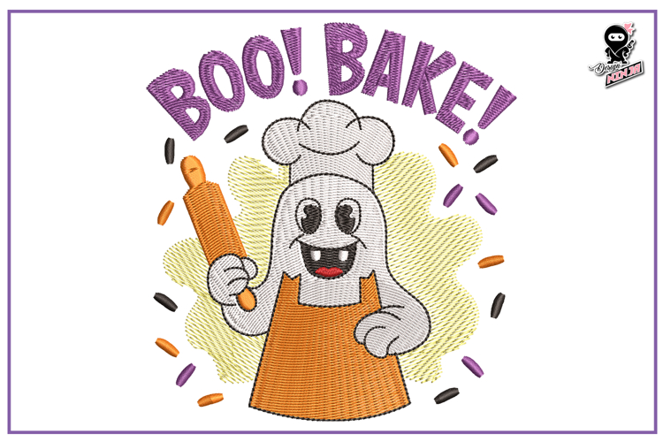 Book Bake | Halloween Embroidery Design