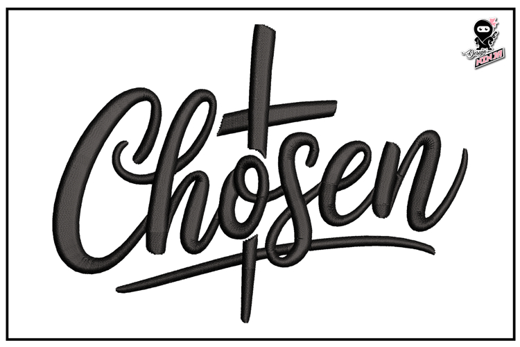 Chosen | Christian Embroidery Design