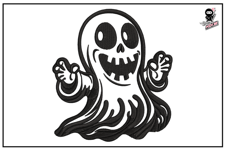 Ghost | Halloween Embroidery Design