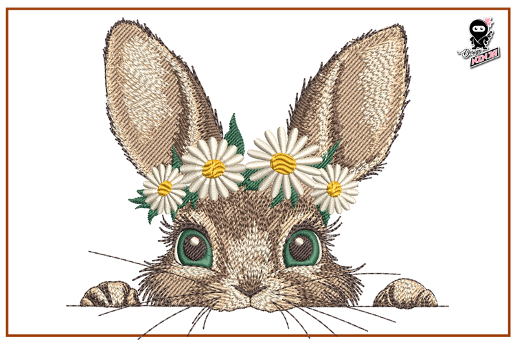 Bunny Embroidery Image 12