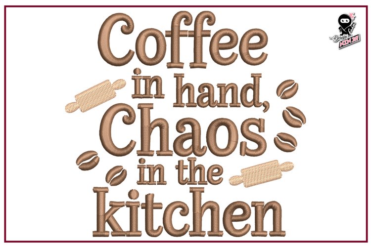 Coffee Quote | Funny Morning Embroidery
