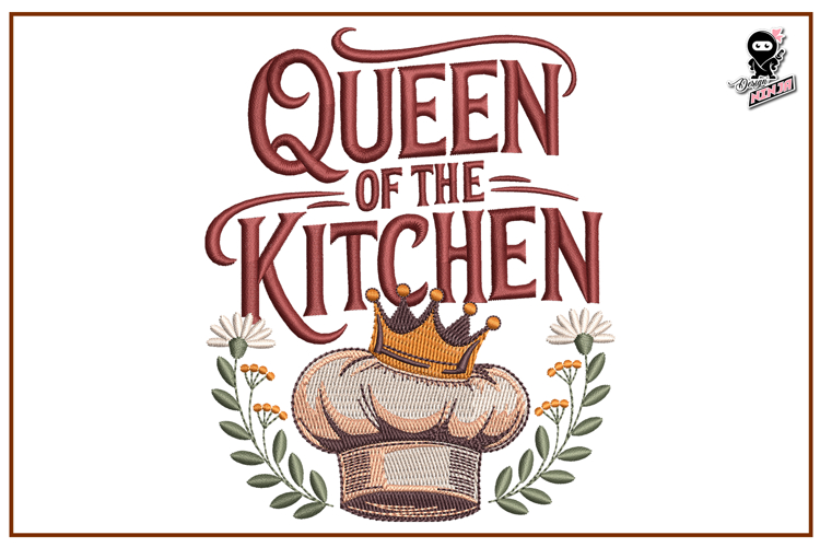 Queen of the Kitchen | Machine Embroidery Design