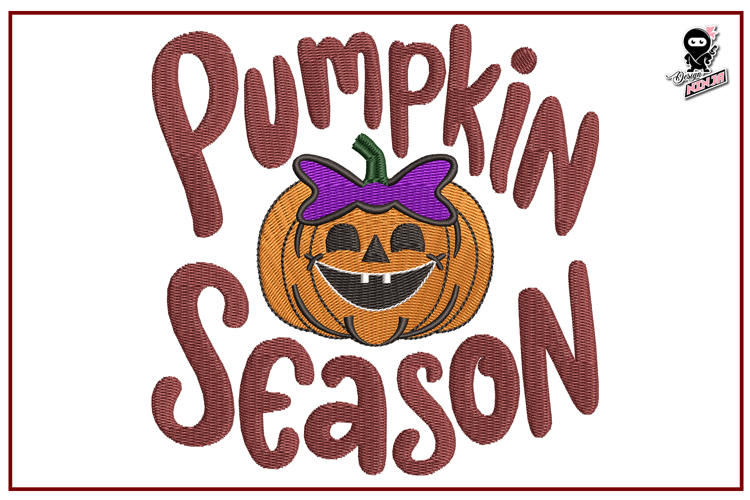 Pumpkin Season| Fall Embroidery Design