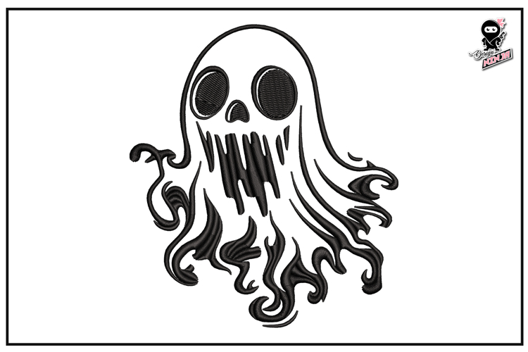 Ghost | Halloween Embroidery Design