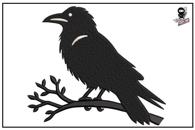 Crow | Tribal Animal Embroidery Design