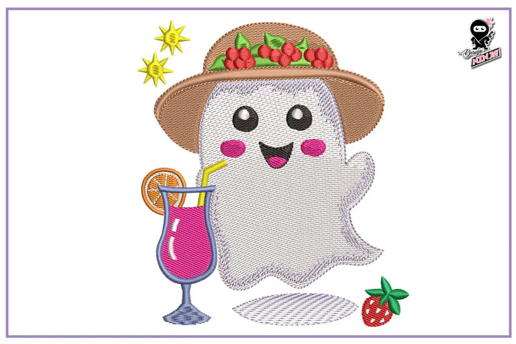 Halloween Ghost | Funny Halloween Embroidery