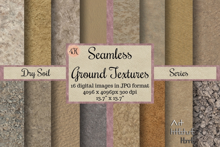 Seamless Dry Soil Ground Textures Pack 4K
