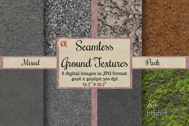 Seamless Mixed Ground Textures Pack 4K