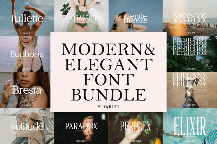 Modern & Elegant Font Bundle