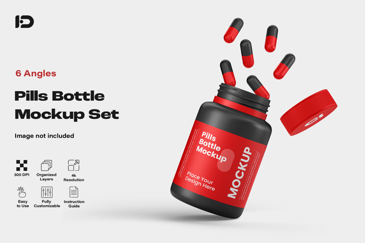Pills Bottle Mockup Set