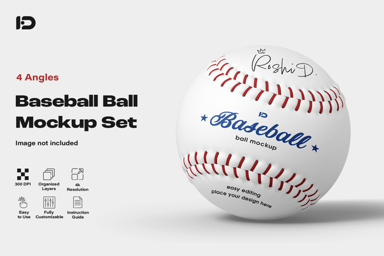 Baseball Ball Mockup Set