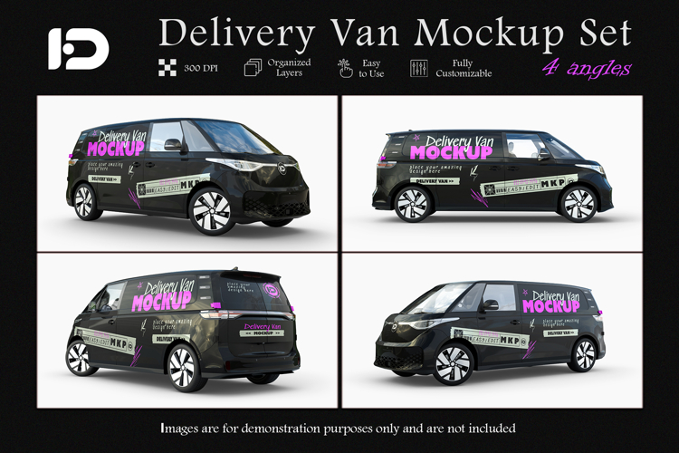 Delivery Van Mockup Set
