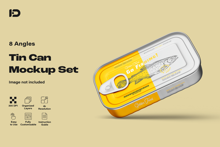 Tin Can Mockup Set