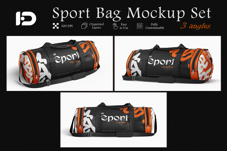 Sport Bag Mockup Set