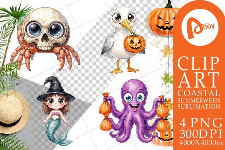 Creepy Coastal Summerween Sublimation