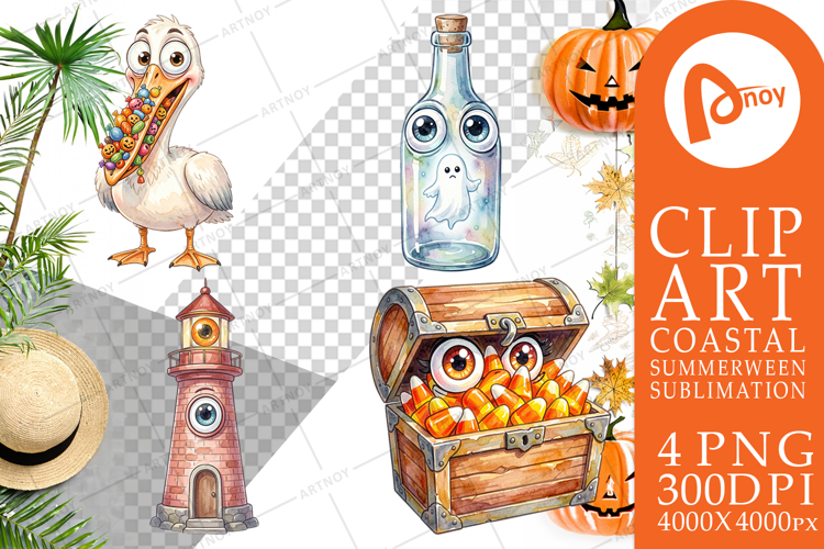 Creepy Coastal Summerween Sublimation