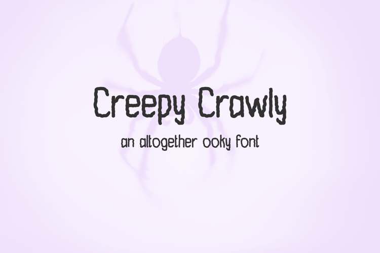 Creepy Crawly Display Font