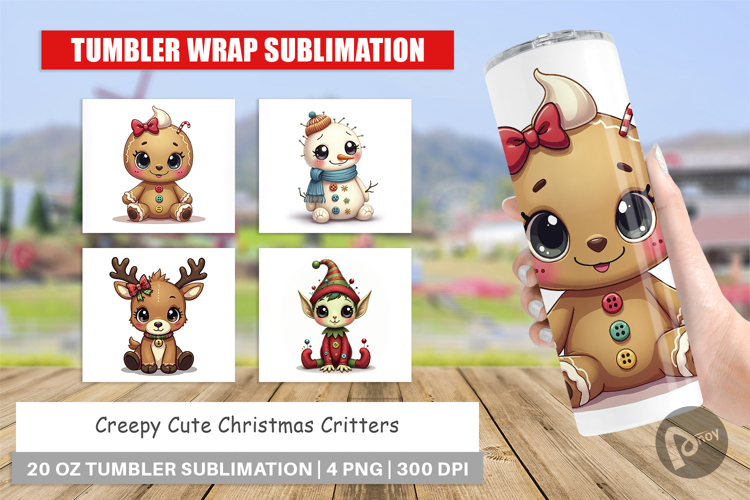 Creepy Cute Christmas Tumbler