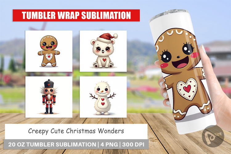 Creepy Cute Christmas Tumbler