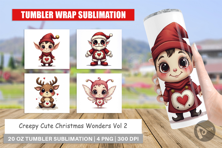 Creepy Cute Christmas Tumbler