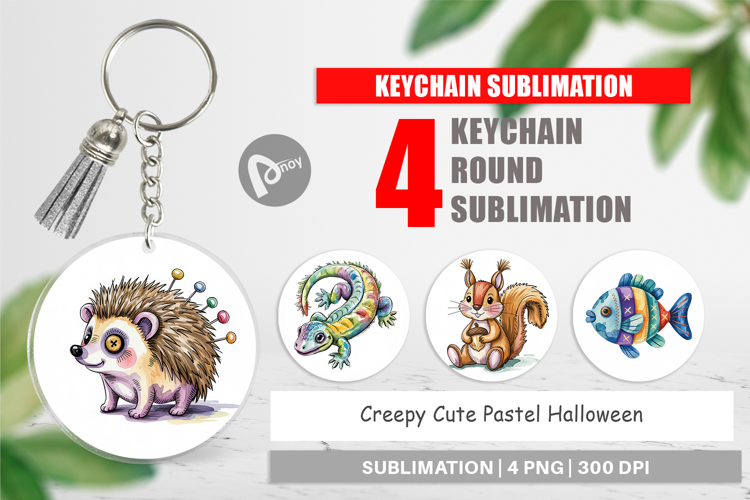 Keychain Creepy Cute Pastel Halloween