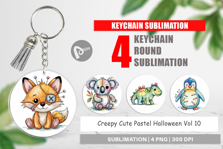 Keychain Creepy Cute Pastel Halloween