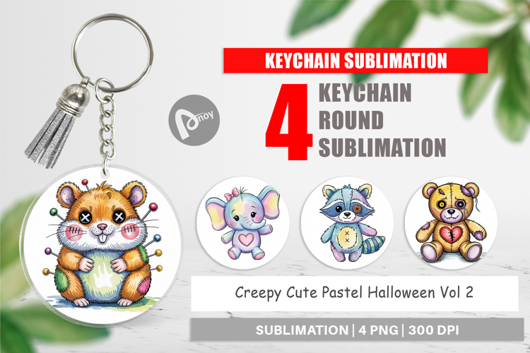 Keychain Creepy Cute Pastel Halloween
