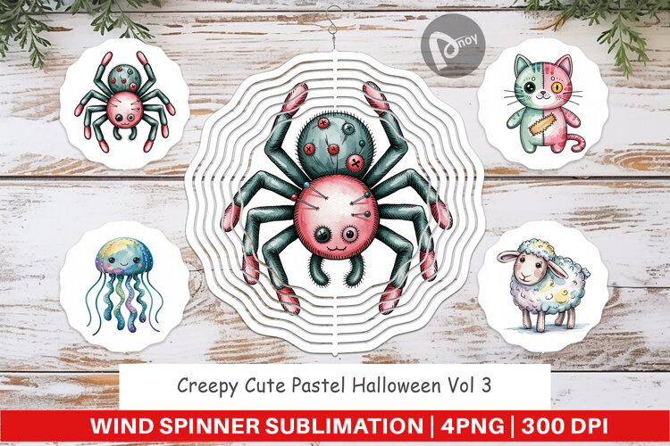 Wind Spinner Creepy Cute Pastel Halloween example image 1
