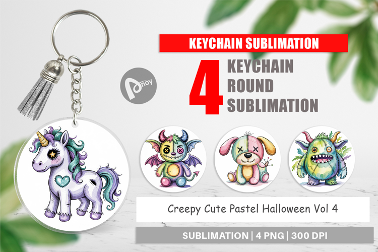 Keychain Creepy Cute Pastel Halloween