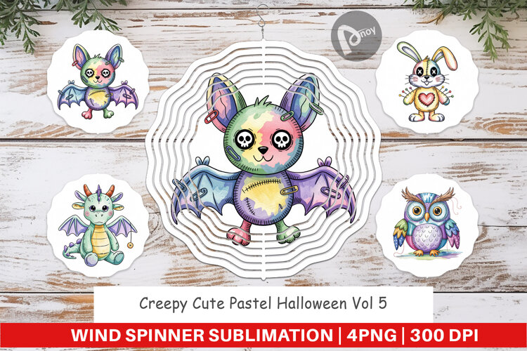 Wind Spinner Creepy Cute Pastel Halloween example image 1
