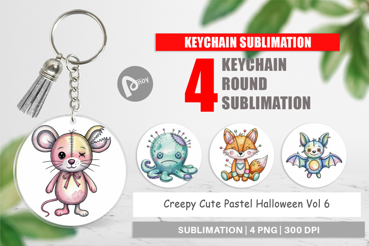 Keychain Creepy Cute Pastel Halloween