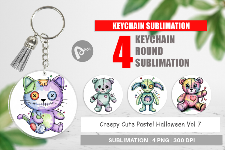 Keychain Creepy Cute Pastel Halloween