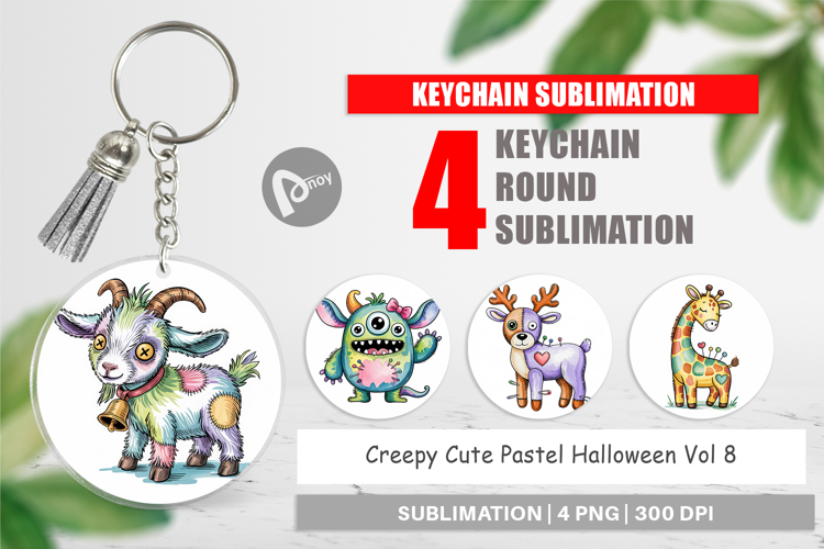 Keychain Creepy Cute Pastel Halloween