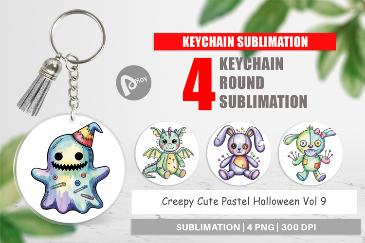 Keychain Creepy Cute Pastel Halloween