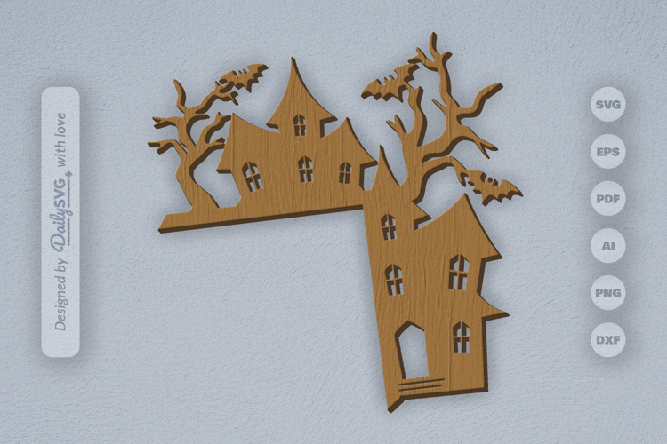 Creepy House Halloween Door Corner