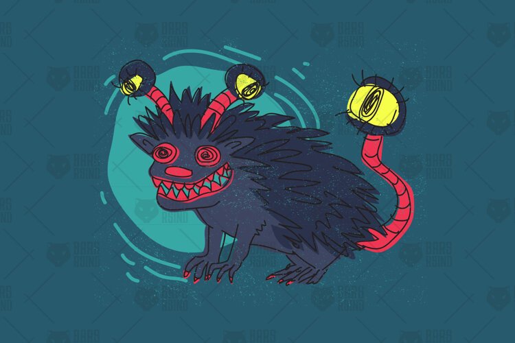 Creepy Monster Illustration example image 1