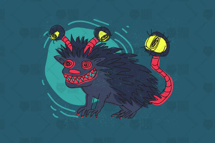 Creepy Monster Illustration